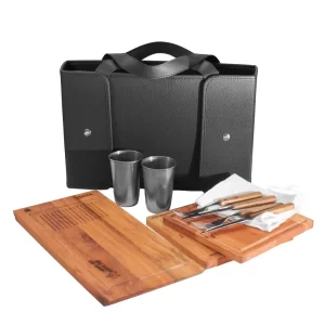Set de Asado x2 con Tabla de Corte Full